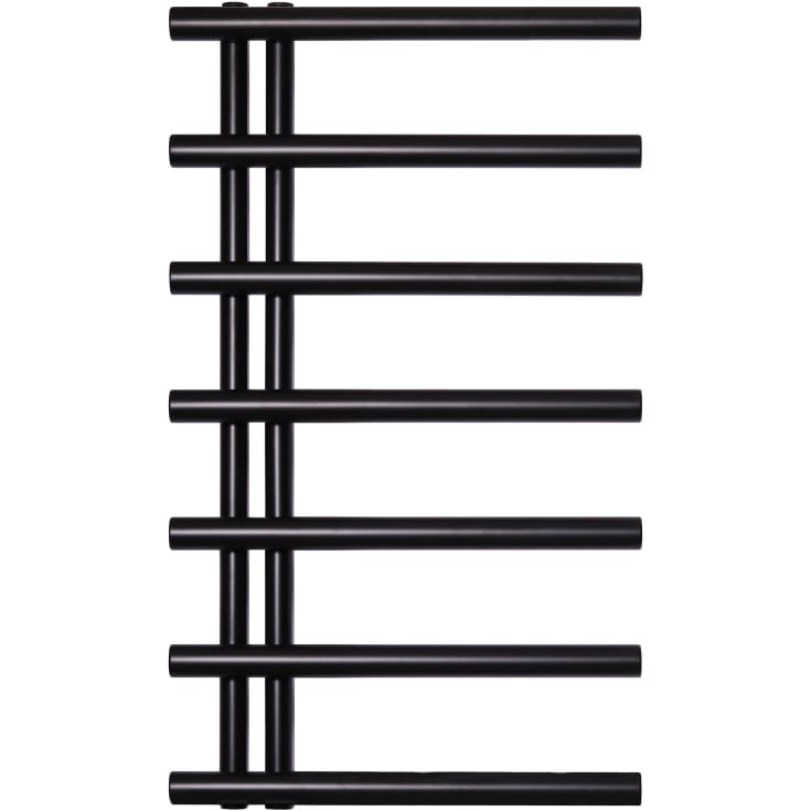 Kriss Merkur håndklædetørrer, kombi, 50x85,8 cm, sort