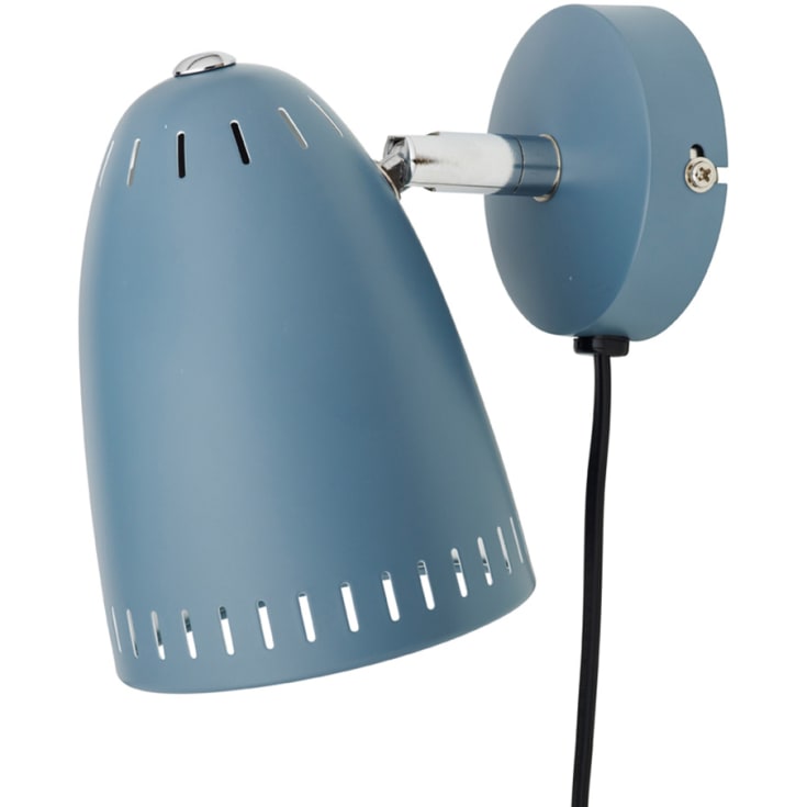 Superliving Dynamo vegglampe, kort, matt blå
