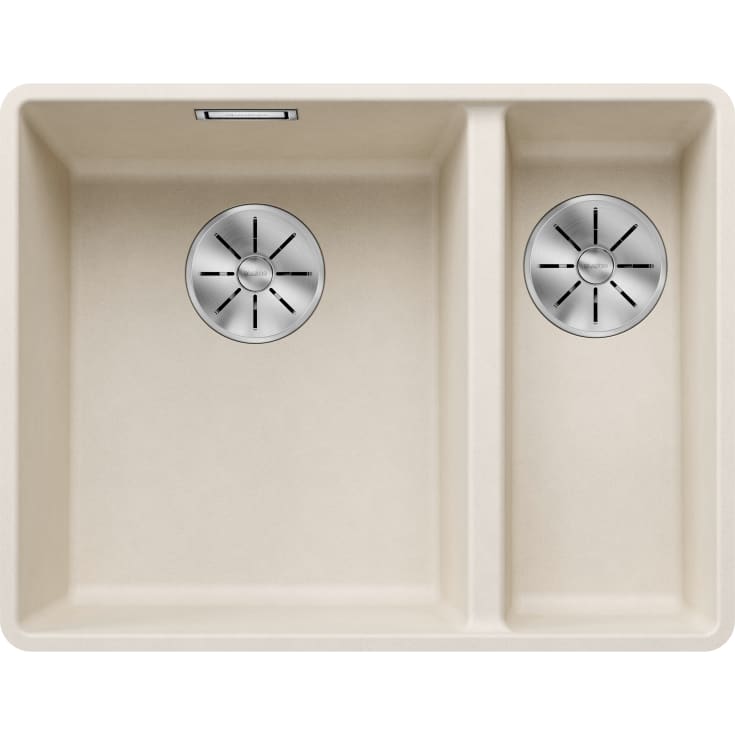 Blanco Subline 340/160-F UXI diskbänk, 55,2x42,7 cm, vit