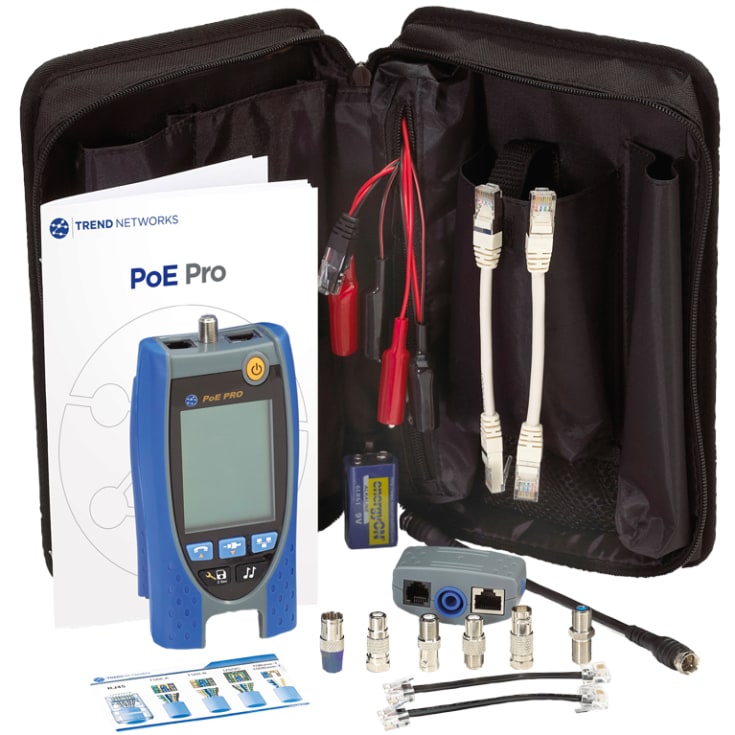 Lantester PoE Pro bluetooth - datakabel og PoE-verifikator