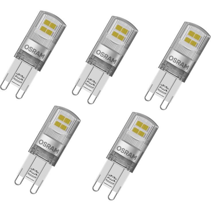 Ledvance Parathom G9 stiftlampa, 2700K, 1,9W, 5 st