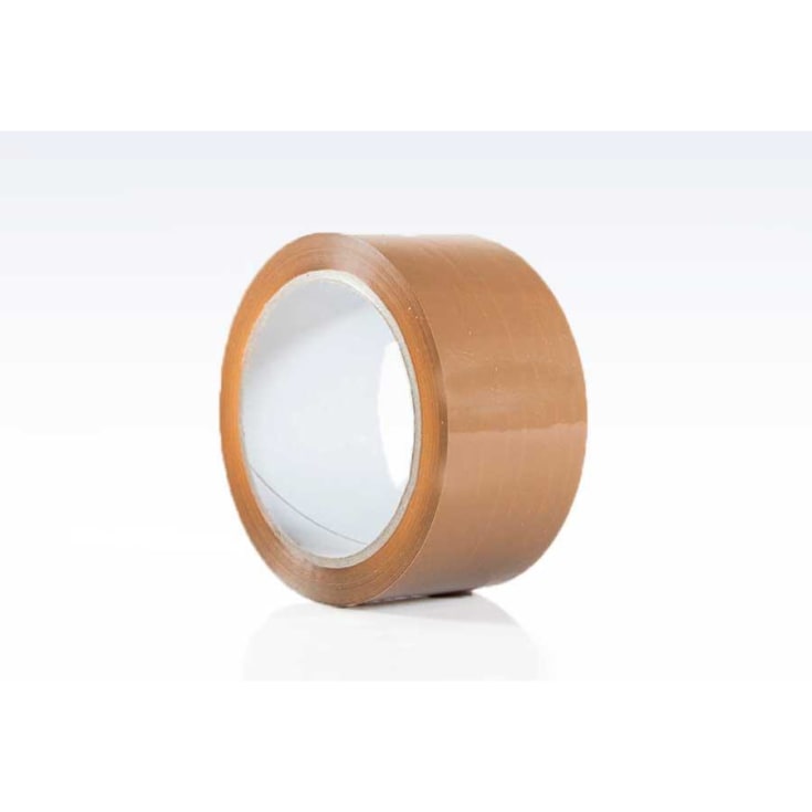 Roliba PVC pakketape, brun, 50 mm x 66 m