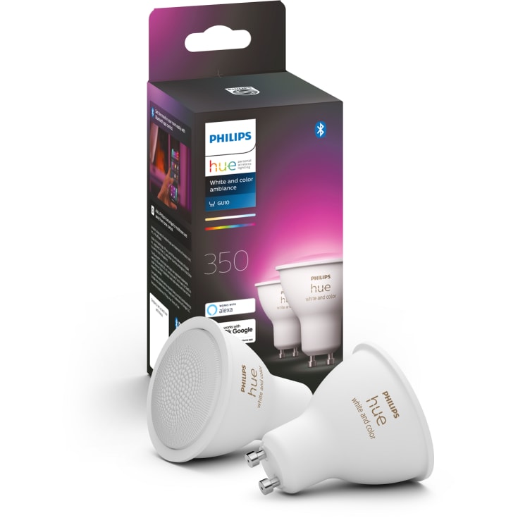 Philips Hue White Color Ambiance GU10 spotpære, 2-pak