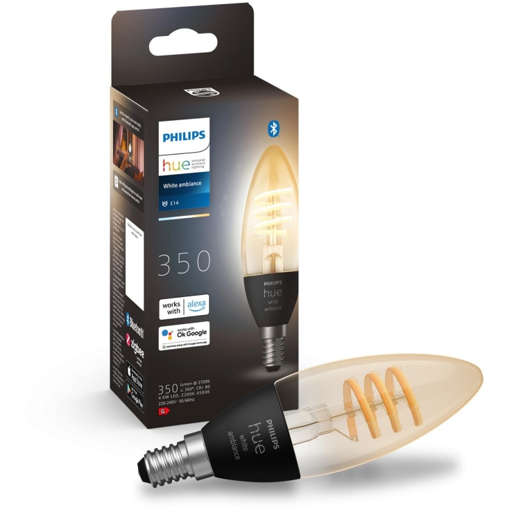4 st Philips Hue White Ambiance E14 kronljuslampa