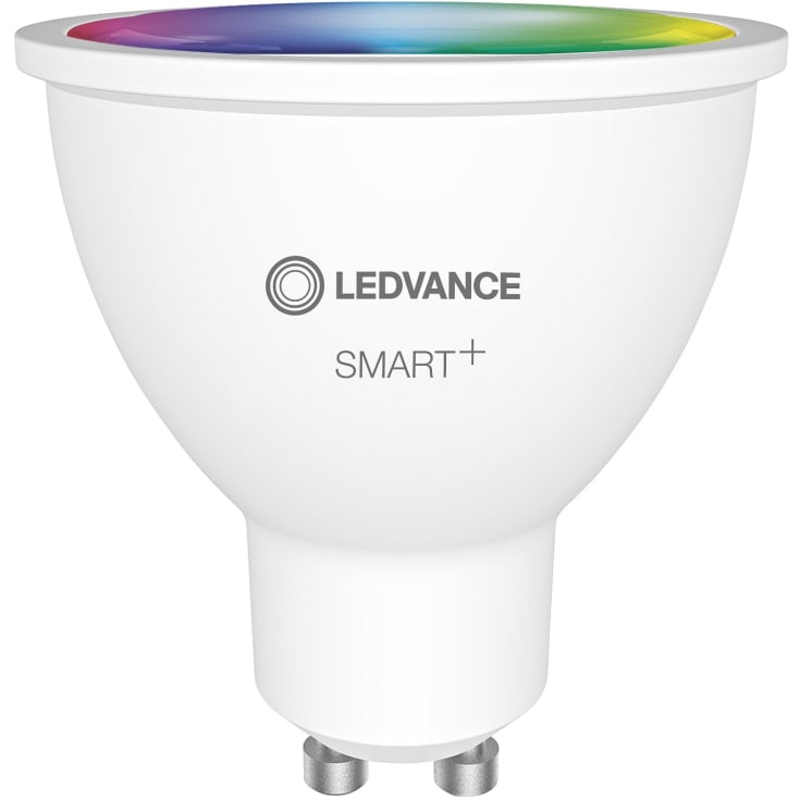 Ledvance Smart+ Zigbee GU10 spotpære, farveskift + justerbar hvid