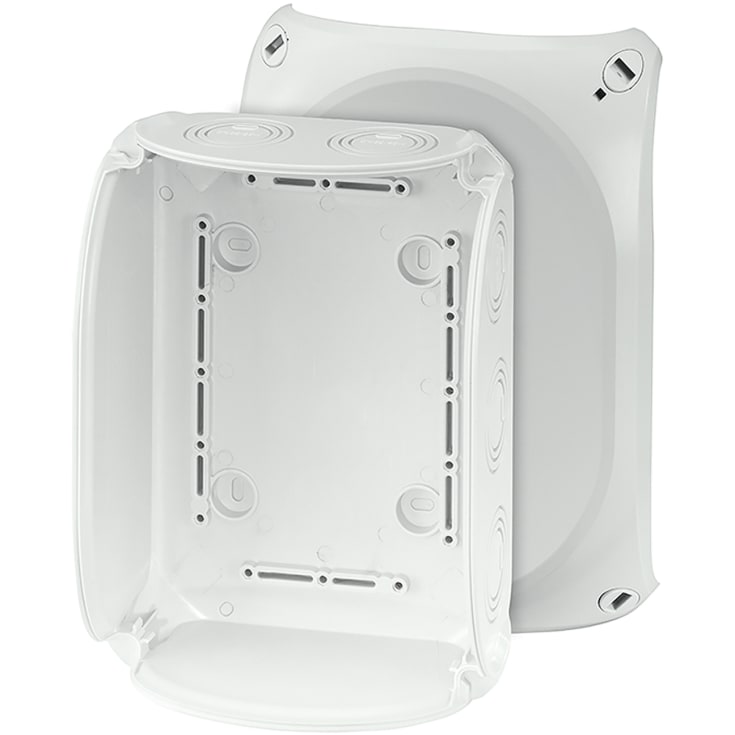 Kvik Forgreningsdåse KF1600G 210x155 mm M25-40 uden klemmer grå
