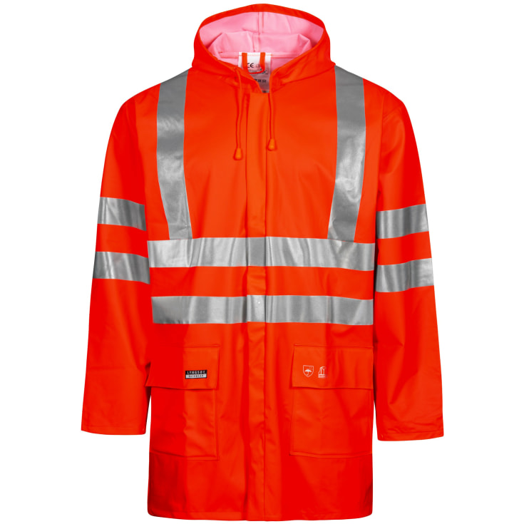Jakke hi-viz rød xxl