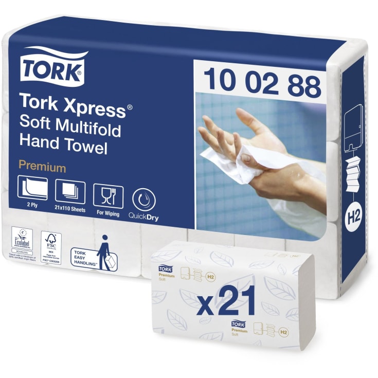 Tork Xpress H2 Premium håndklædeark