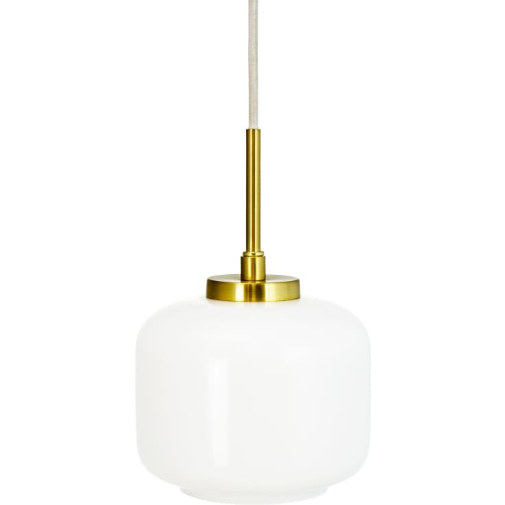 Dyberg Larsen Arp pendellampa, mässing, Ø15 cm