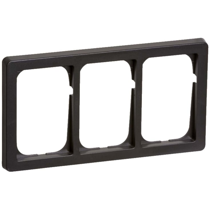 LK Fuga ramme Baseline 63, 3x1,5 modul vandret, koksgrå
