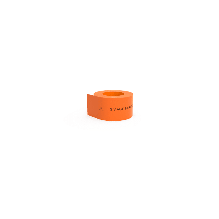 Kabeldæk 100 mm x 1,8 mm x 50 m, orange, lysleder