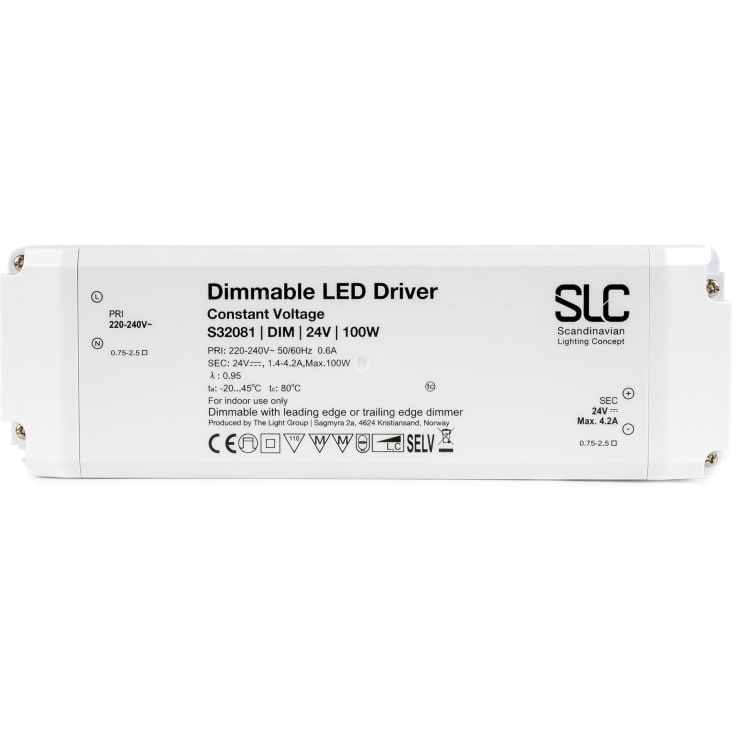 The Light Group LED driver, dæmpbar, 100W