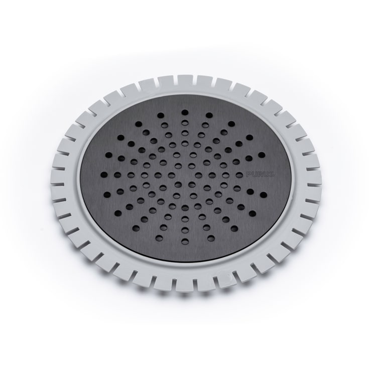 Purus Sun avloppssil, till microcement, Ø150 mm, svart