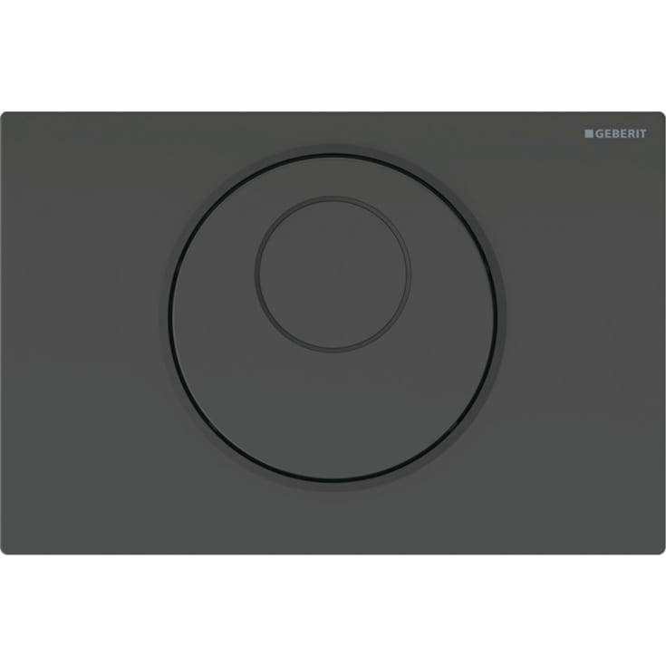 Geberit Sigma 10 Round betjeningsplate, berøringsfri, sort/matt sort