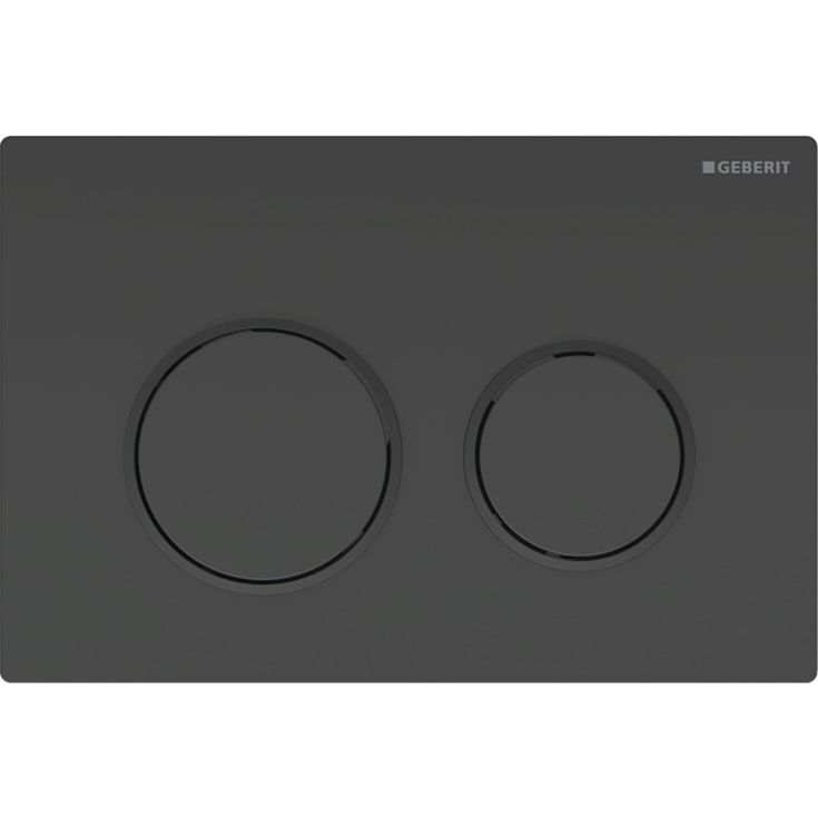 Geberit Omega 20 spolplatta, svart/matt svart
