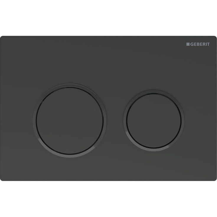 Geberit Omega 20 spolplatta, matt svart/svart