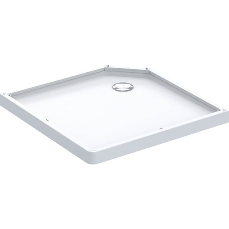 Contura Shower Showerama badkabin, 90x90 cm, vit