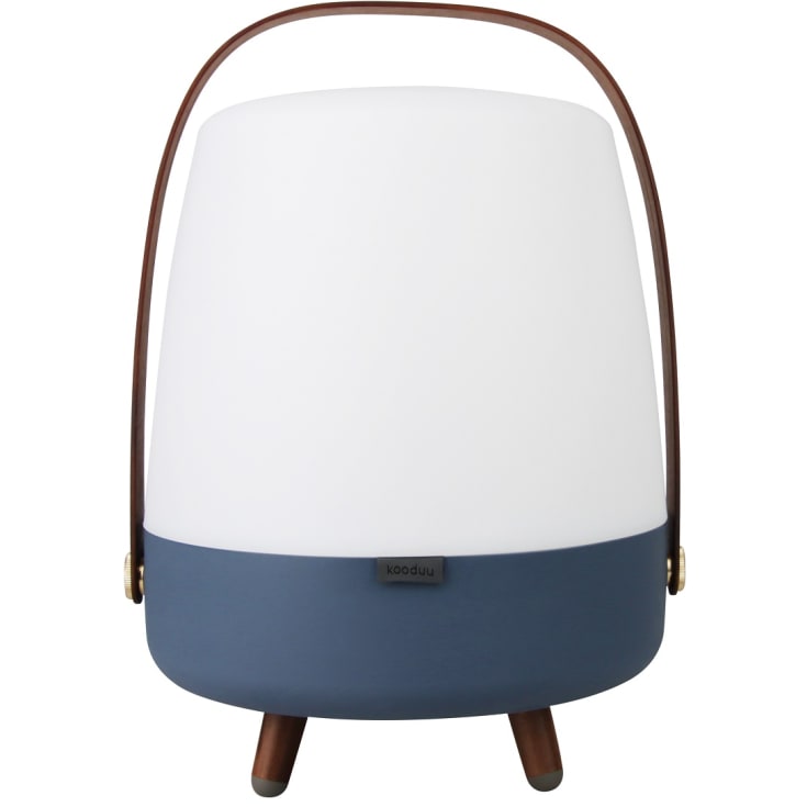 Kooduu Lite Up Play oppladbar lampe med høyttaler, blå
