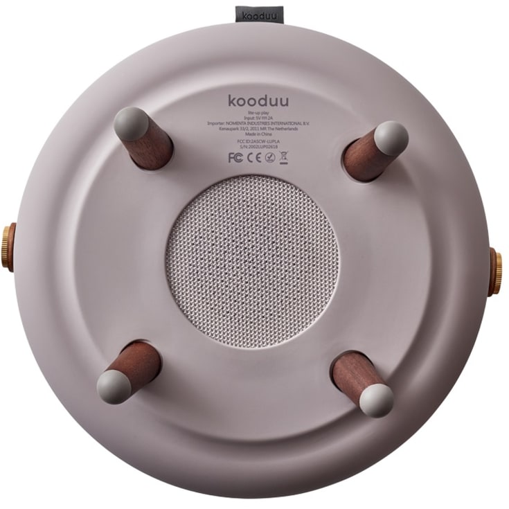 Kooduu Lite Up Play genopladelig lampe med højtaler, brun