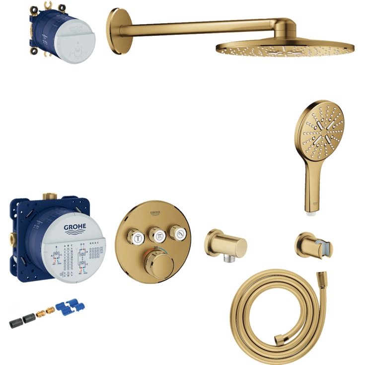 Grohe Grohtherm Smartcontrol duschset, borstad mässing