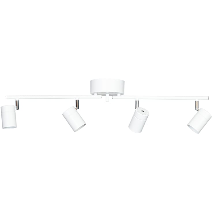 Correct Skinne Loftlampe m/ 4 GU10 spots, længde 83 cm, hvid