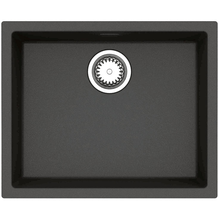 Lavabo Amsterdam 50 diskbänk, 56x46 cm, svart nistret