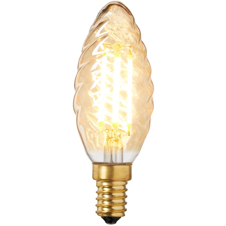 Nielsen Light E14 kronlampa, bärnstensfärgad, 3W