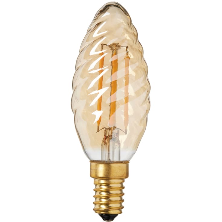 Nielsen Light E14 kronlampa, bärnstensfärgad, 3W