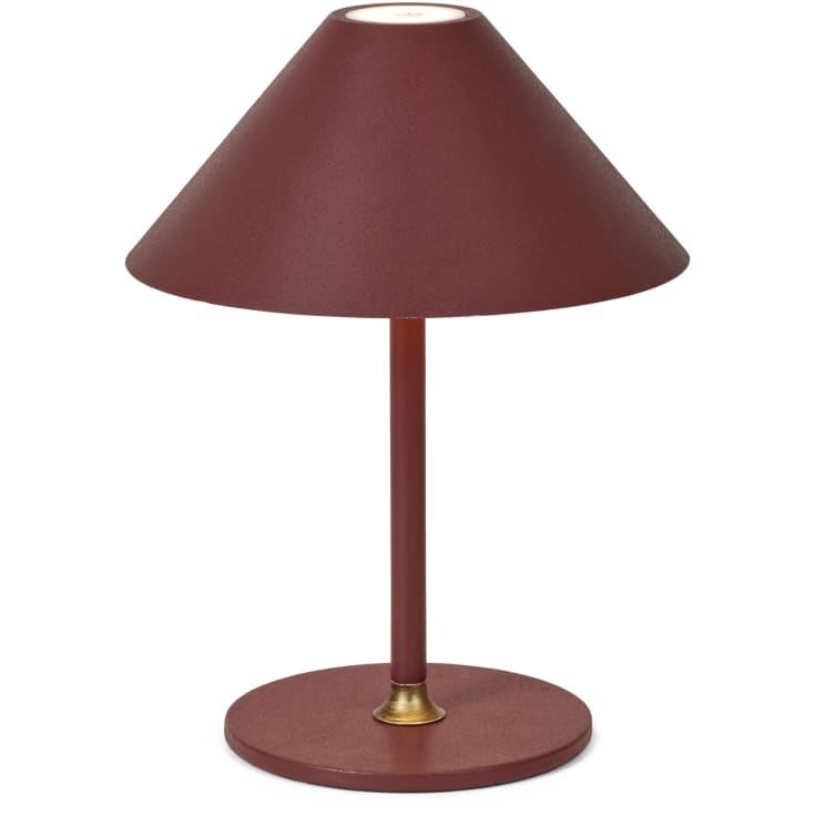 Halo Design Hygge uppladningsbar bordslampa, H25 cm, mörkröd