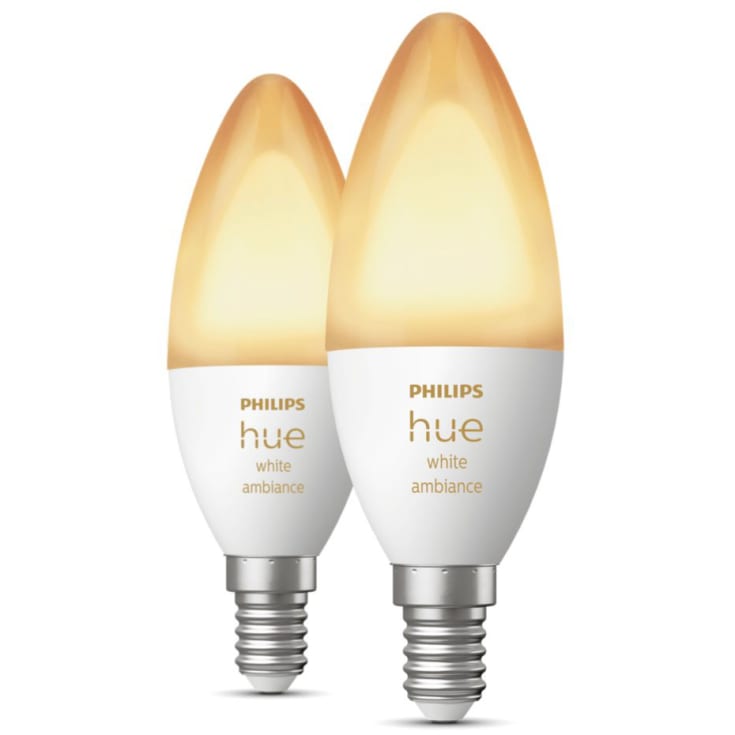 Philips Hue White Ambiance E14 kertepære, 2-pak