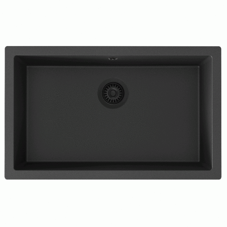 Lavabo Jupiter 800 kjøkkenvask, 75,6x46,6 cm, sort