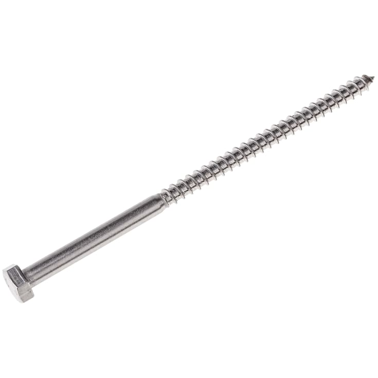 Fransk skrue 10,0 x 60/36 mm, A4, DIN 571, 6-kant