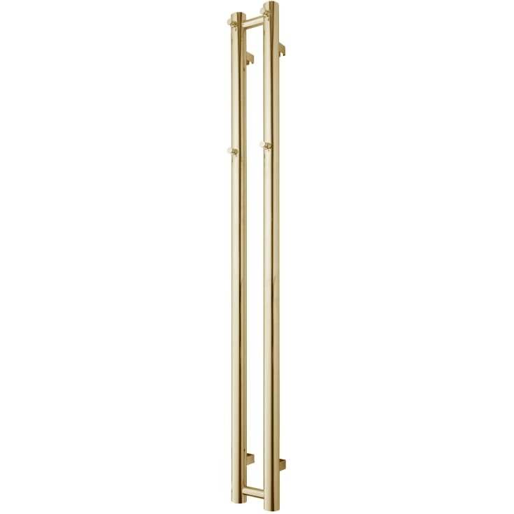 TVS Plus 2 håndklædetørrer, kombi, 13,5x140 cm, poleret guld