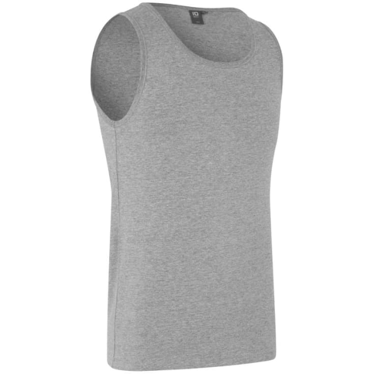 ID tanktop 0598, stretch, grå melange, str. L