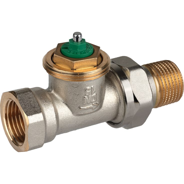 Resideo Honeywell Home radiatorventil, rett gjennomgående, 1/2"
