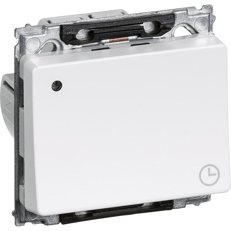 LK Opus 66 Timer 600 10A, 1 modul, Hvid