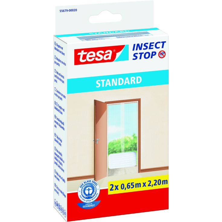 Tesa Insect Stop Standard insektnet, 120x220 cm, hvid