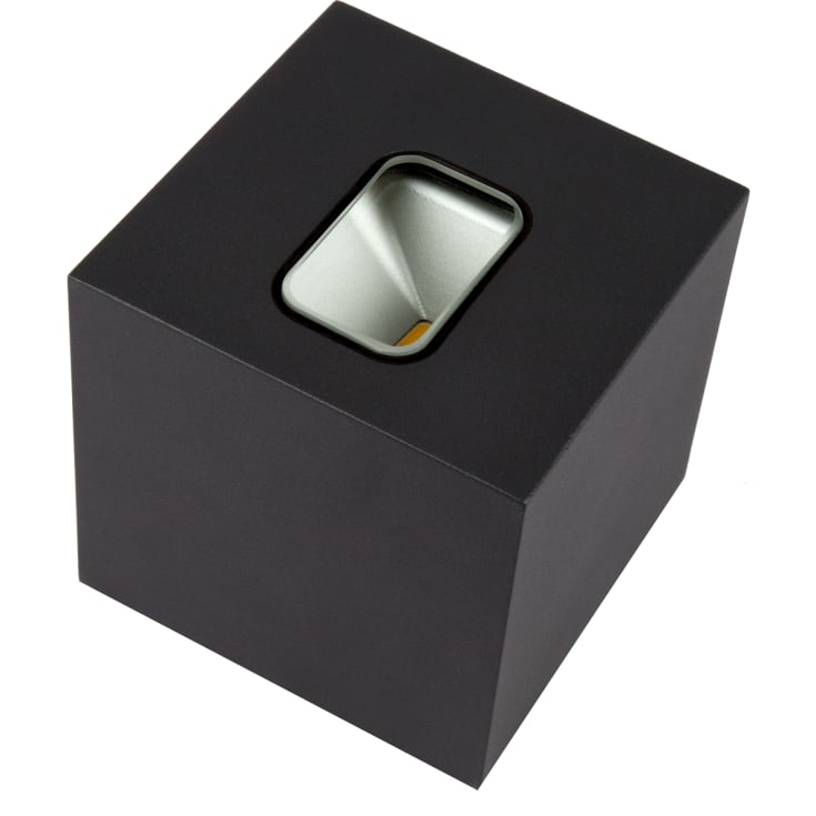 Veggarmatur Quadra Pro Up/Down 2x3W 3000K, utendørs, svart, IP65