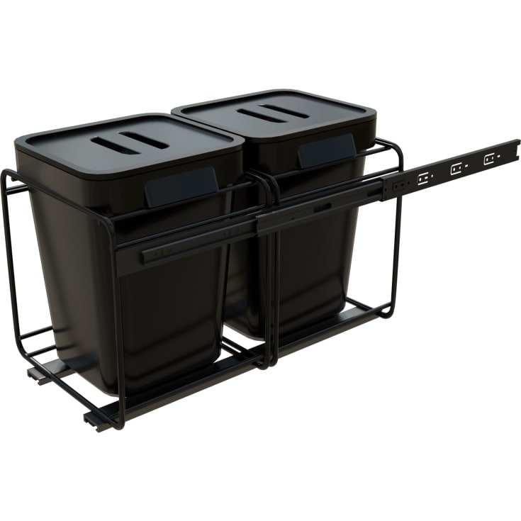 Skanitek Sorti 45/2 affaldssystem, 22 liter, sort