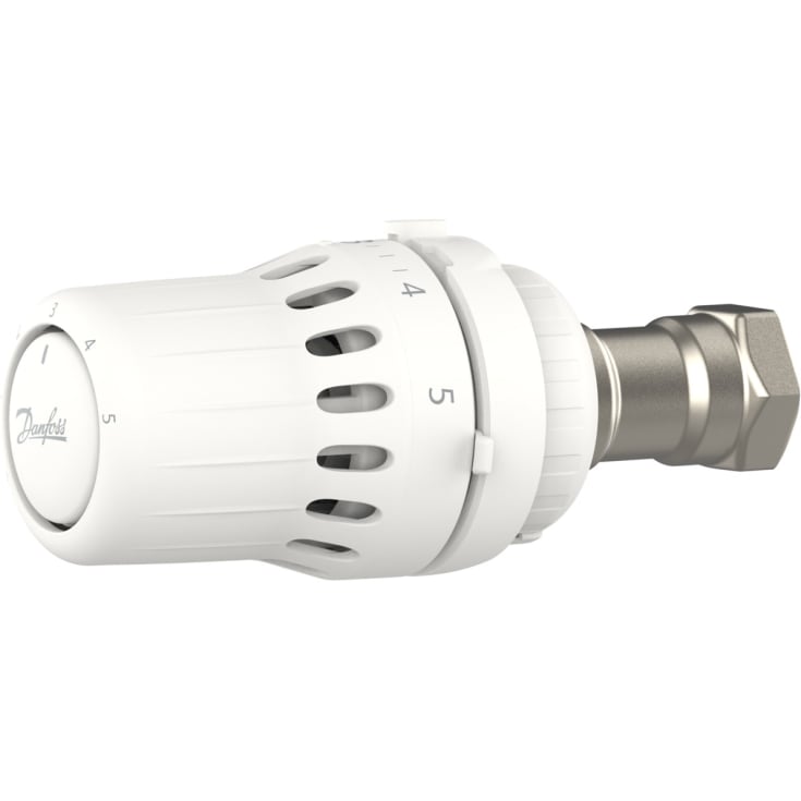 Danfoss React RA termostat, snabbkoppling, vit