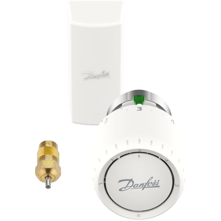 Danfoss Aveo RA/V termostat med pakkboks, fjernsensor,  hvit