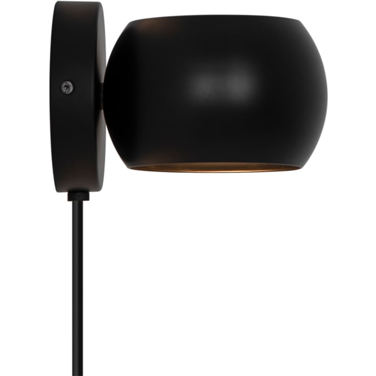 Nordlux Belir vegglampe, sort