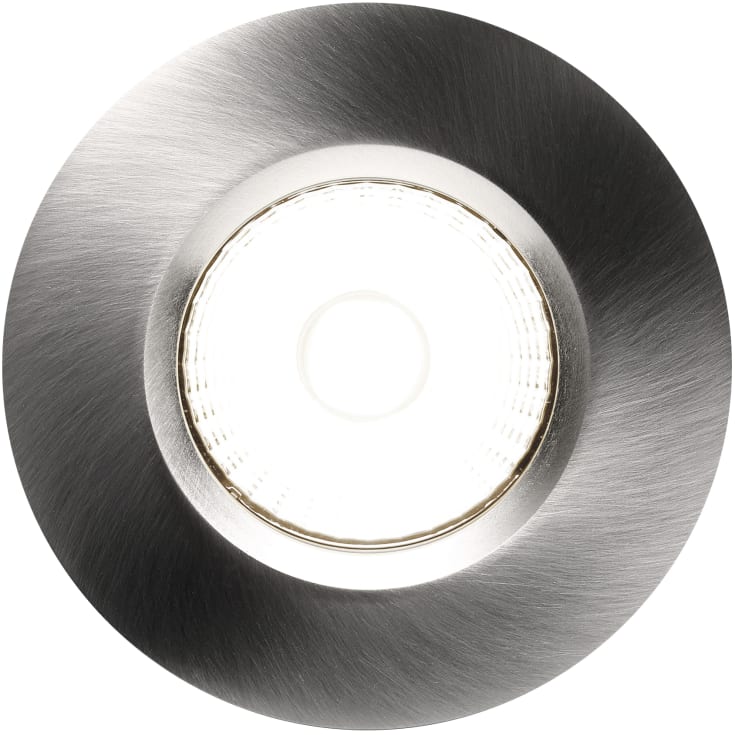 Nordlux Fremont Bath downlight, 4000K, børstet stål, 3 stk