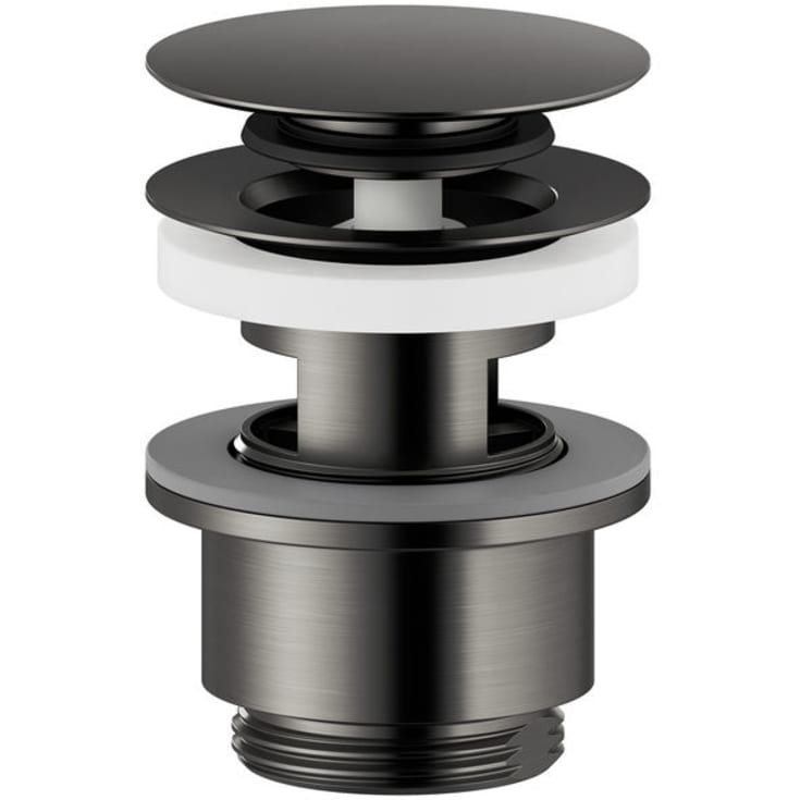 Damixa bottenventil, push-open, antracit