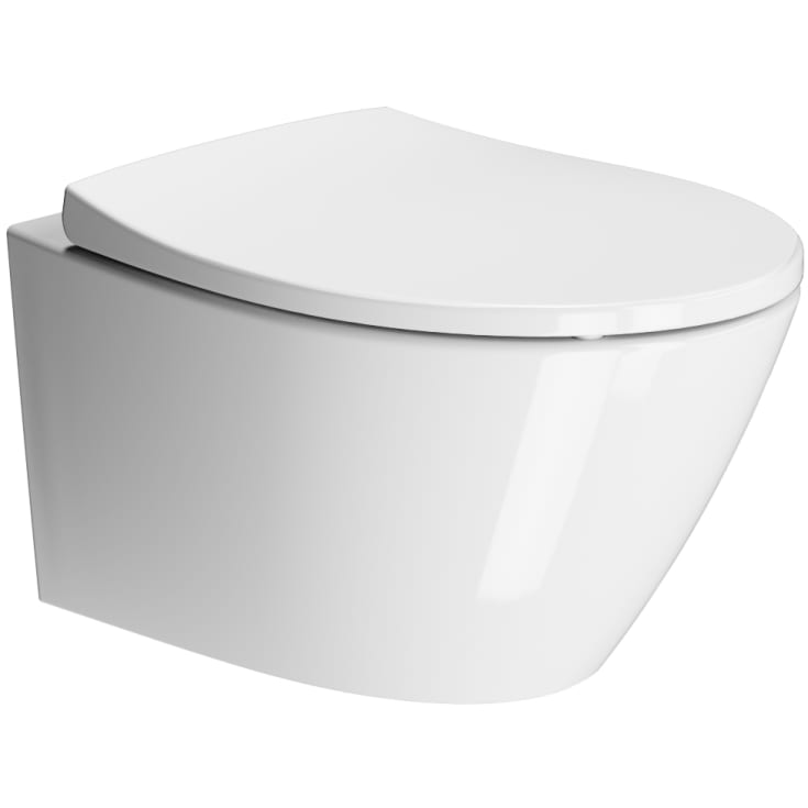 GSI Modo vägghängd toalett, utan spolkant, rengöringsvänlig, vit