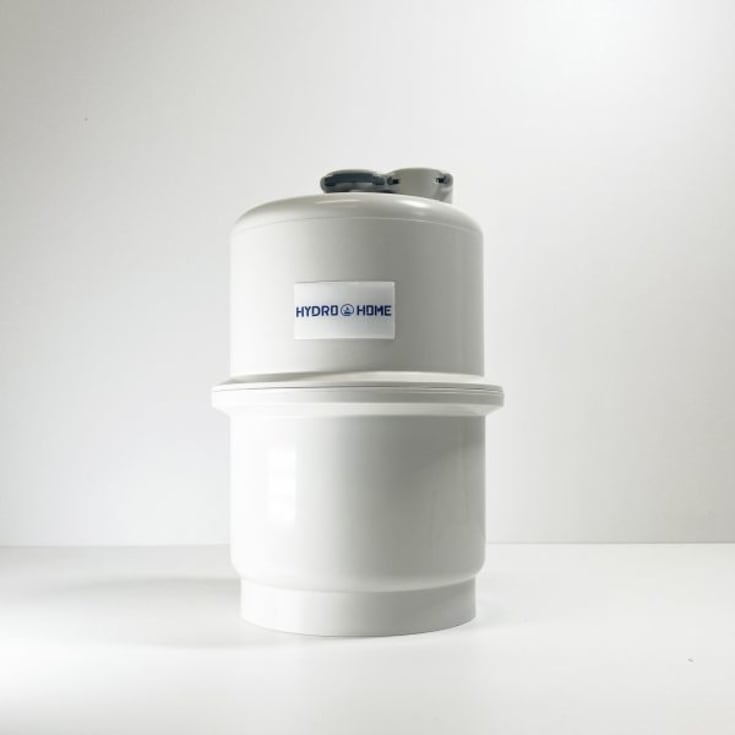 Hydrorent drikkevannsfilter med aktivt kull for utskifting.