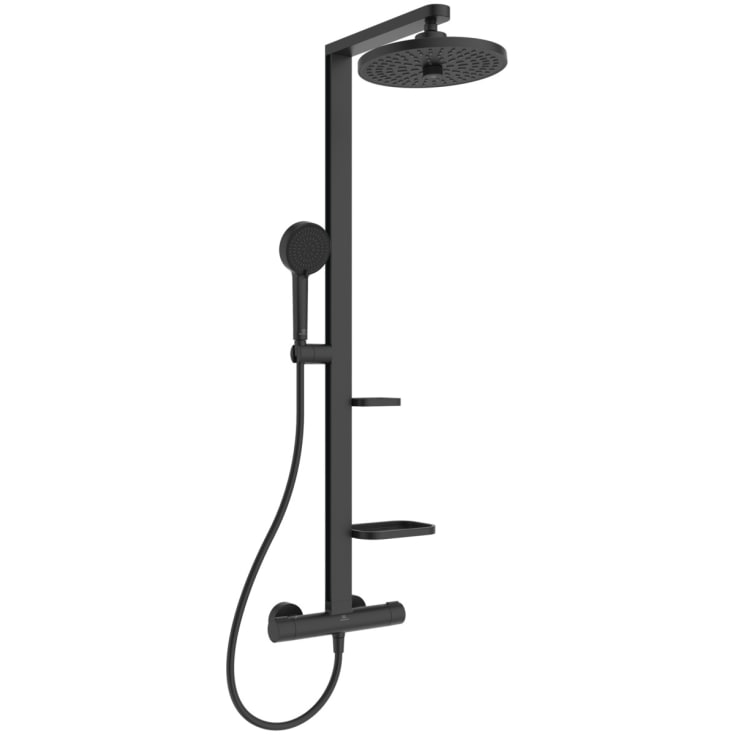 Ideal Standard Alu+ duschset, vattenbesparande, matt svart