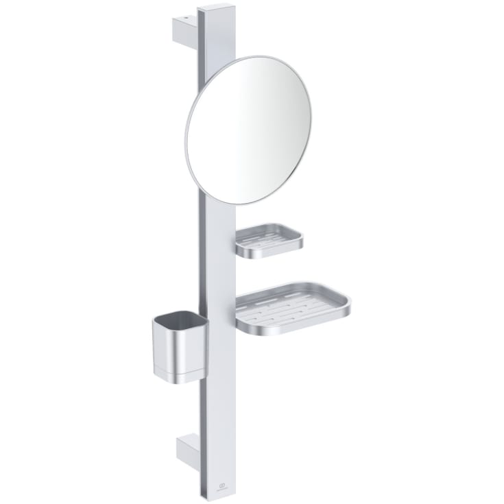 Ideal Standard Alu+ hylle med speil, sølv