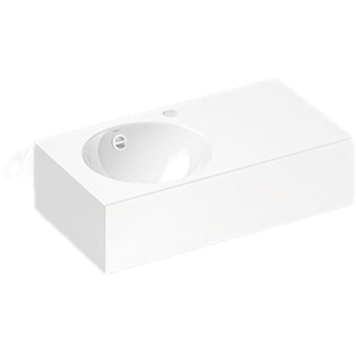 Alape IC600 håndvask, 60x32,5 cm, venstre, hvid