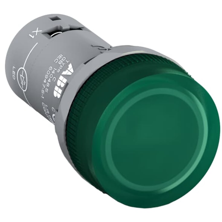 Lampe grønn med integrert LED 230V AC, CL2-523G